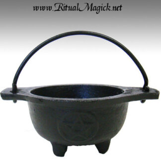 Mini Pentacle Cast Iron Cauldron