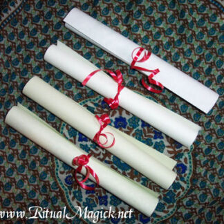 4 Parchment Scroll Pages