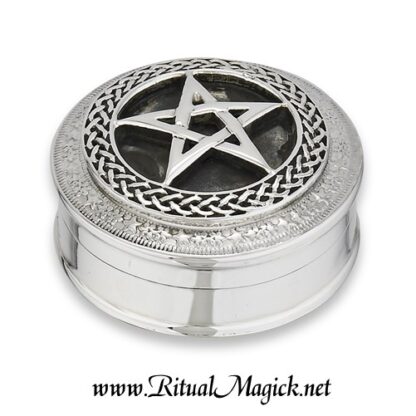 Sterling Silver Pentacle Pill Box