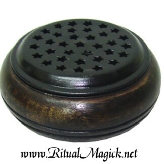 Wooden Metal Screen Censer Charcoal Burner