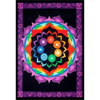 Cotton Tapestry: Rainbow Chakra